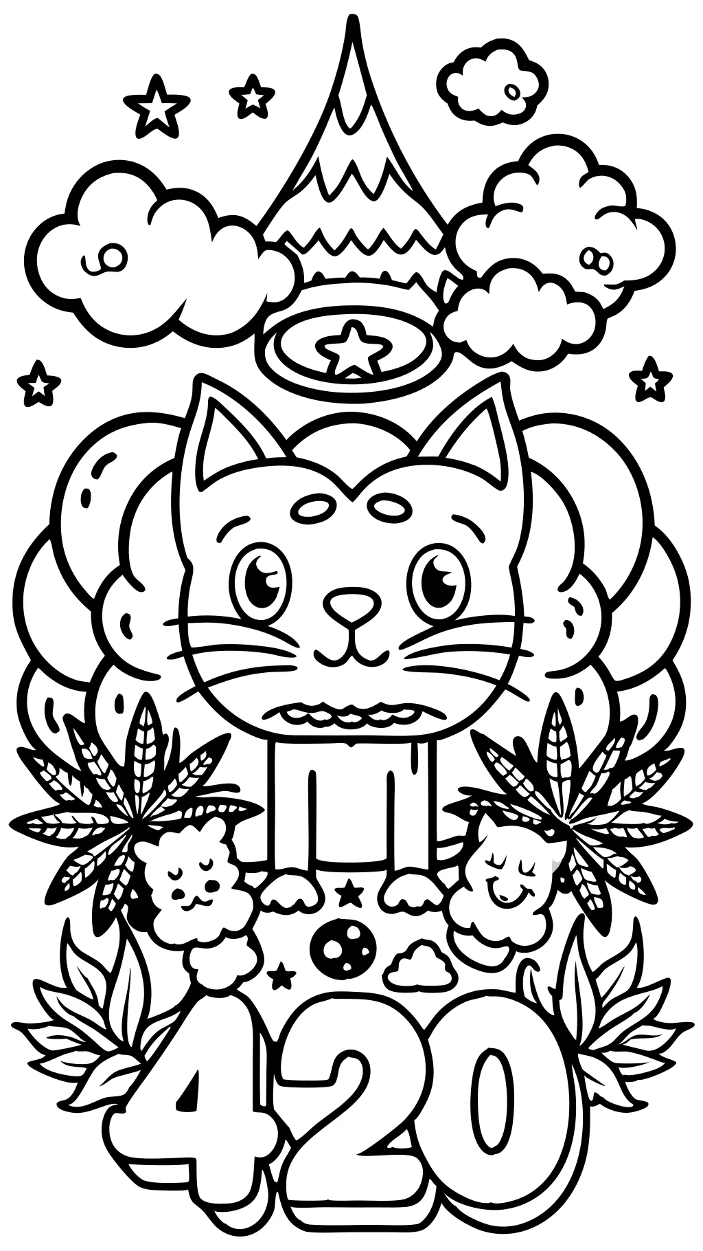 stoner 420 coloring pages